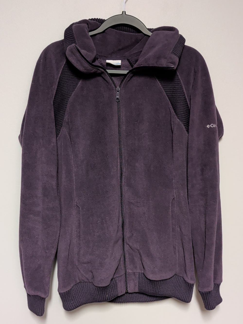 Columbia Women's Deep Plum Full-Zip Teddy Fleece Jacket